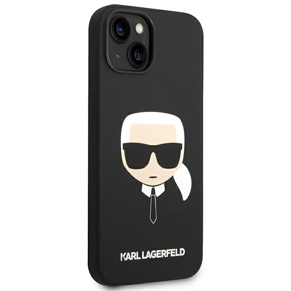 Etui KARL LAGERFELD Apple iPhone 14 Plus Silicone Karl`s Head Czarny Hardcase